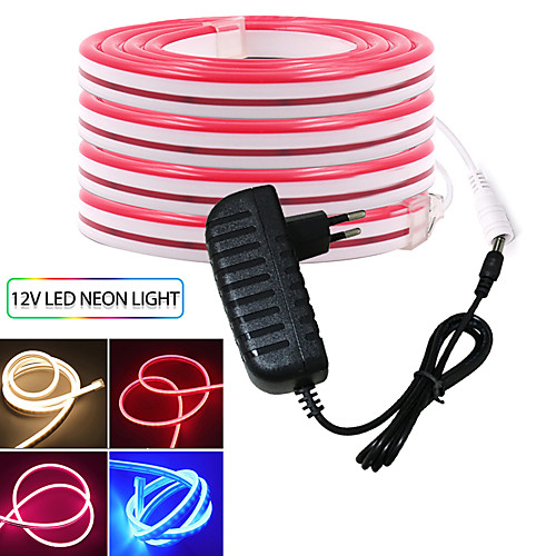 

KWB3m Flexible LED Light Strips 2400 LEDs SMD3528 12mm Red / Blue / Yellow Adorable / Neon Electroluminescent Wire / Cuttable 12 V with Power Supply 12V 3A