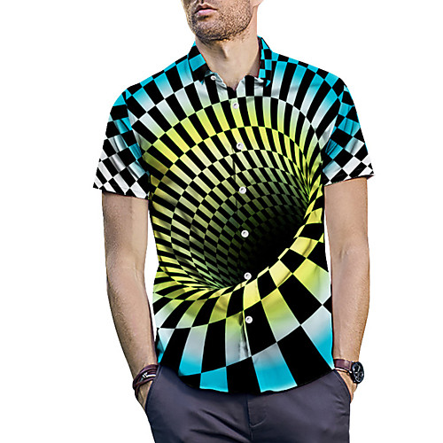 

Муж. Рубашка 3D Синий L