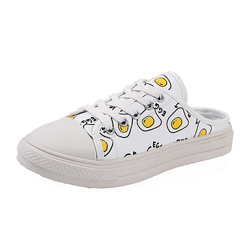 

Жен. Полиуретан Лето Башмаки и босоножки На плоской подошве Бежевый