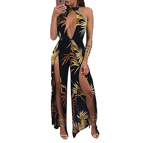 

Жен. Классический Элегантный стиль Оболочка Платье - Цветочный принт, С принтом Макси