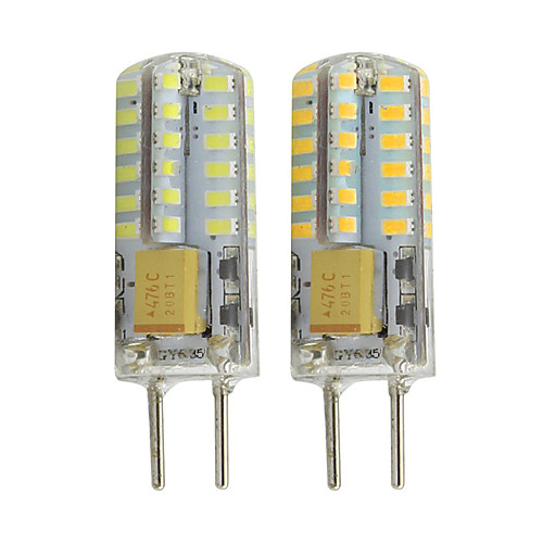 

2шт gy6.35 mr16 светодиодные фонари 12 В постоянного тока / переменного тока 260lm 48 светодиодные smd 3014 белый теплый белый для rv морской корпусные светильники декоративные фонари