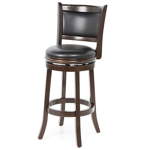 

капучино 29-дюймовый поворотный барный стул с сиденьем из искусственной кожи