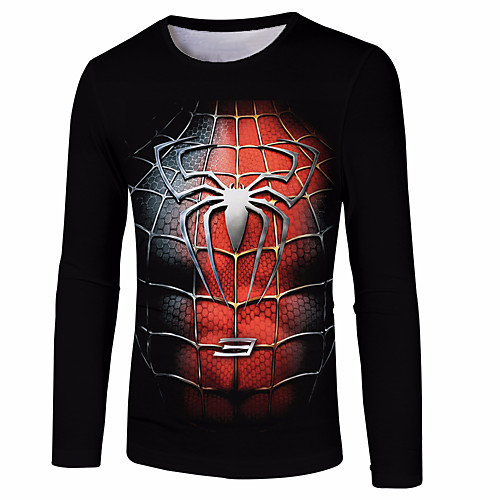 

Муж. Футболка Классический Контрастных цветов Черный US46