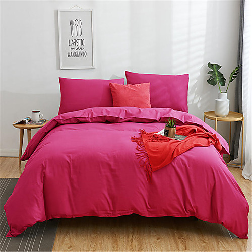 

Пододеяльник наборы Однотонный Хлопок Крашенный в пряже 4 предметаBedding Sets