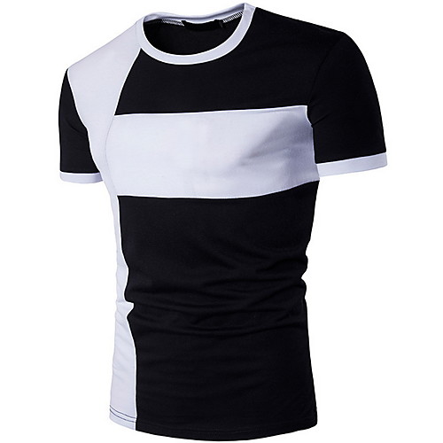 

Муж. Футболка Контрастных цветов Белый L