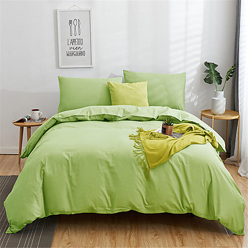 

Пододеяльник наборы Однотонный Хлопок Крашенный в пряже 4 предметаBedding Sets