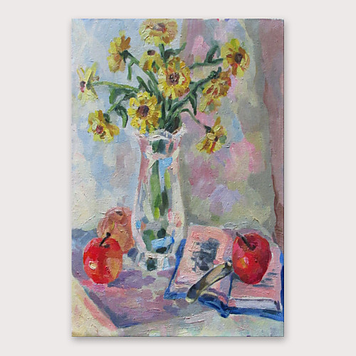 

Hang-роспись маслом Ручная роспись - Абстракция Modern Включите внутренний каркас