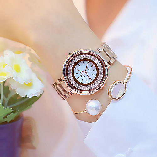 

Жен. Кварцевые На каждый день Мода Серебристый металл Золотистый Розовое золото сплав Китайский Кварцевый Золотой Серебряный Розовое Золото Новый дизайн Повседневные часы 1 ед. Аналоговый / Один год