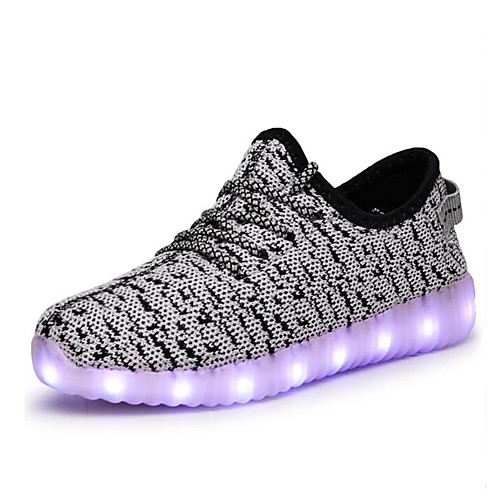 

Девочки Flyknit Кеды Малыш (9м-4ys) / Маленькие дети (4-7 лет) / Большие дети (7 лет ) Обувь с подсветкой LED Зеленый / Синий / Розовый Весна / Лето / Резина