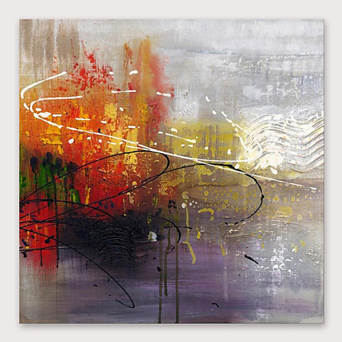 

Oil Painting Hand Painted - Abstract Modern Stretched Canvas