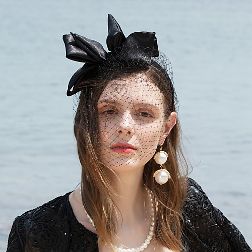 

Тюль / Шелк ободки / Fascinators с Атласныйбант 1шт Особые случаи / Вечеринка / ужин Заставка