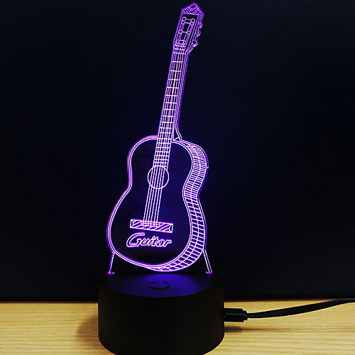 

1шт 3D ночной свет USB Творчество <=36 V