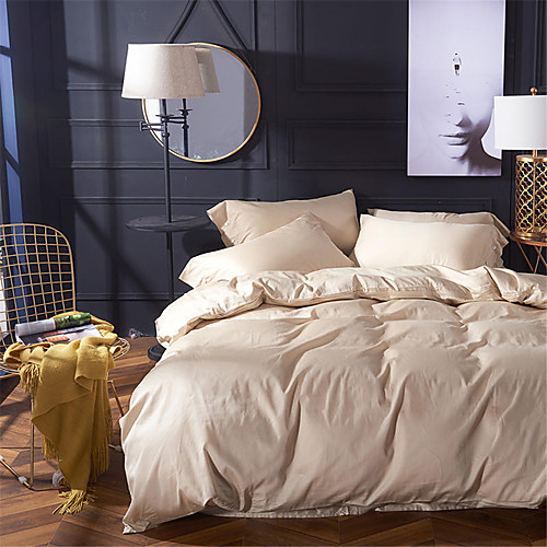 

Пододеяльник наборы Однотонный Хлопок Крашенный в пряже 4 предметаBedding Sets