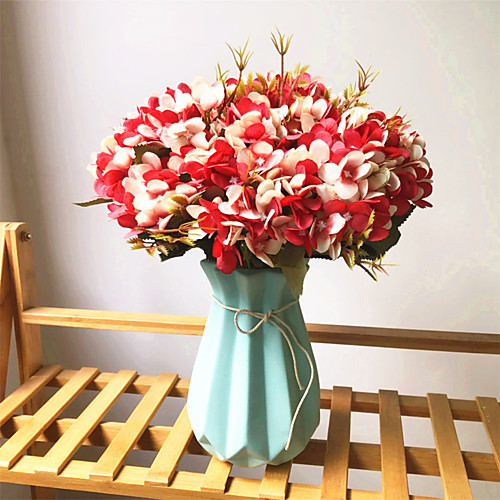 

Искусственные Цветы 1 Филиал Классический европейский Свадебные цветы Гортензии Вечные цветы Букеты на стол