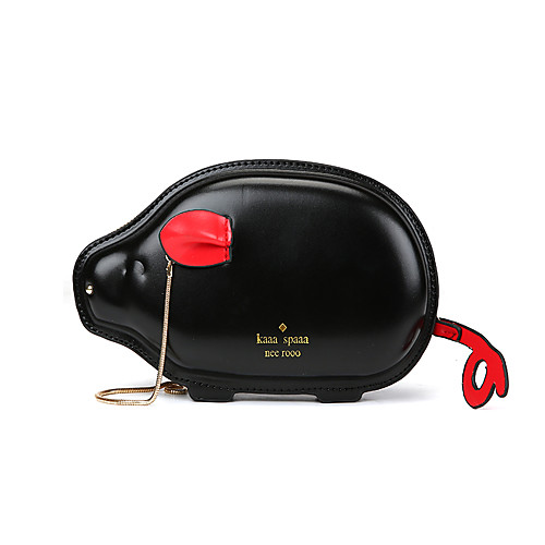 

Жен. Молнии / Цепочки Сумочка через плечо Кожа Сплошной цвет Черный / Красный / Бежевый