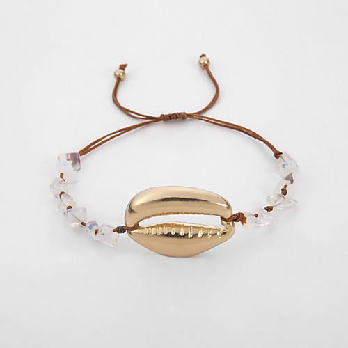 

Жен. Браслет Классический драгоценный Панк модный Мода Морская раковина Браслет Ювелирные изделия Бежевый / Розовый / Прохладный белый Назначение Подарок Повседневные Карнавал Праздники Для клуба