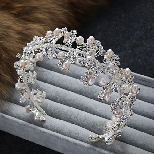 

Жемчуг / Сплав ободки / Аксессуары для волос / Головные уборы с Crystal / Rhinestone / Цветы 1 шт. Свадьба / Вечеринка / ужин Заставка