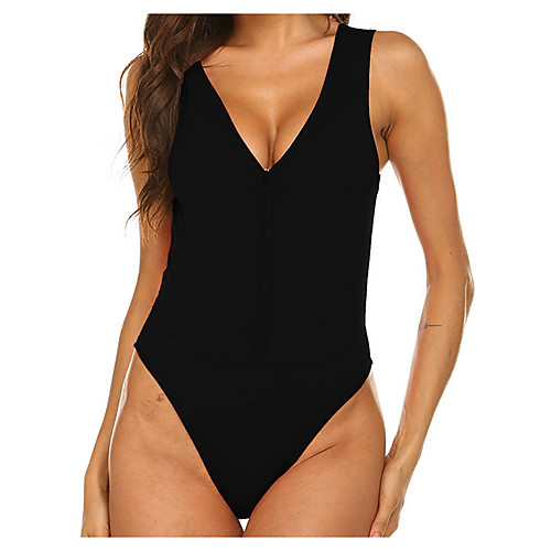 

Жен. Bodysuit Однотонный Серый US10
