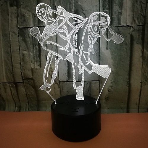 

1шт 3D ночной свет RGB USB Меняет цвета / С портом USB <5 V