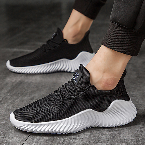 

Men's Cotton / Mesh Spring & Summer / Fall & Winter Classic / British Trainers / Athletic Shoes Walking Shoes Breathable White / Black / Gray
