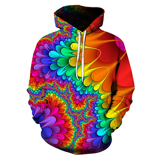 

Men's Basic Hoodie - 3D Hooded Rainbow US32 / UK32 / EU40