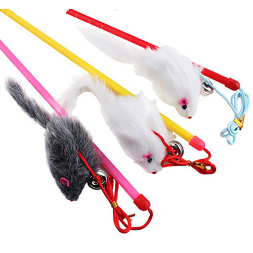 

Дразнилки Игрушка с перьями Мышь текстильный Назначение Игрушка для котов