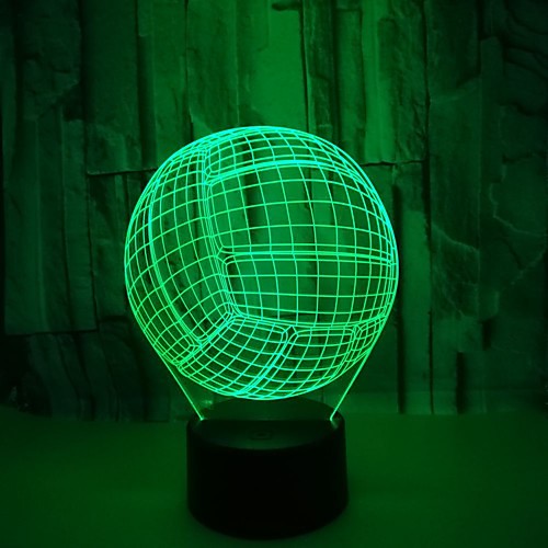 

1шт 3D ночной свет RGB USB Меняет цвета / С портом USB <5 V