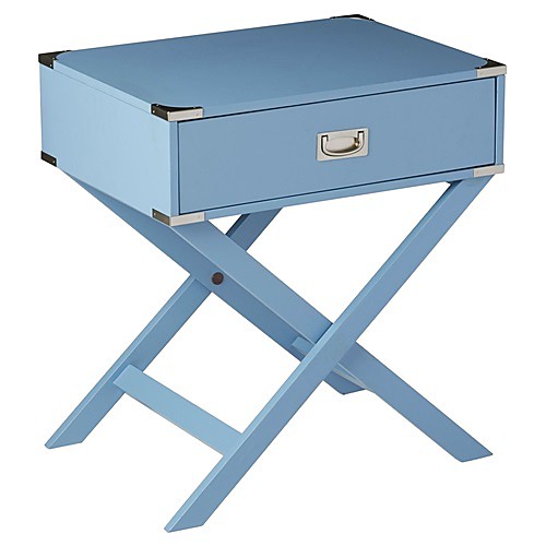 

современный столик тумбочки спальни с 1 ящиком в синей отделке