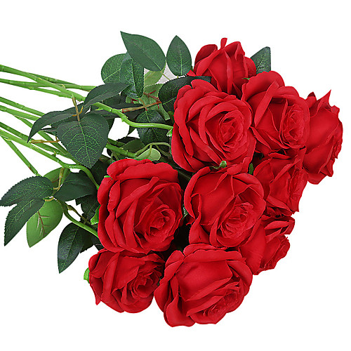 

Искусственные Цветы 1 Филиал Классический Свадьба европейский Розы Вечные цветы Букеты на стол