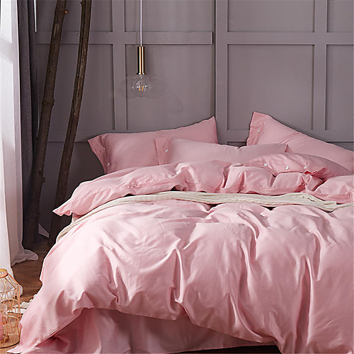 

Пододеяльник наборы Однотонный Хлопок Крашенный в пряже 4 предметаBedding Sets
