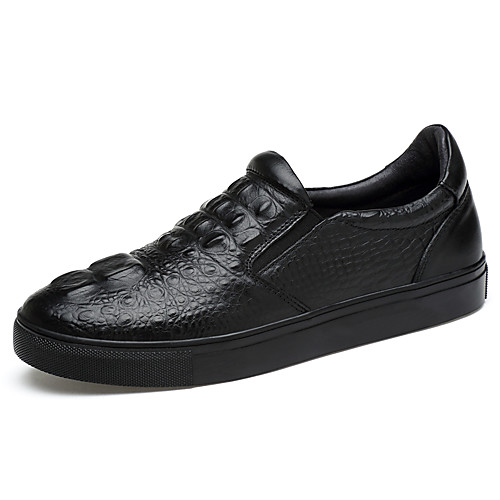 

Муж. Кожаные ботинки Наппа Leather Весна лето / Наступила зима Спортивные / На каждый день Мокасины и Свитер Для прогулок Нескользкий Черный