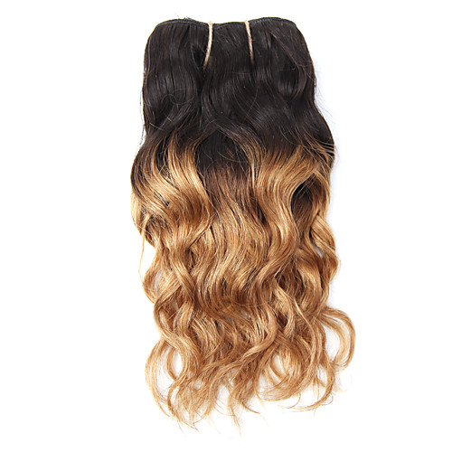 

evet two tone brazilian weave hair virgin human hair bundles brazilian ombre hair weft extensons 3pcs 8 105g lot