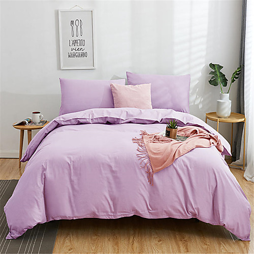 

Пододеяльник наборы Однотонный Хлопок Крашенный в пряже 4 предметаBedding Sets