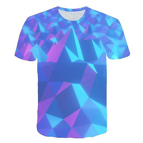 

Men's Daily T-shirt - 3D Print Blue