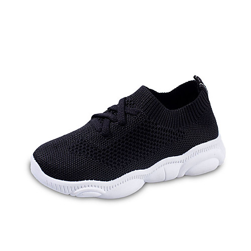 

Мальчики / Девочки Flyknit Кеды Дети Удобная обувь Белый / Черный / Розовый Весна / Лето