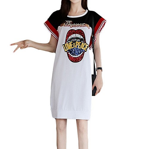 

женское платье выше колена майка белое s m l xl