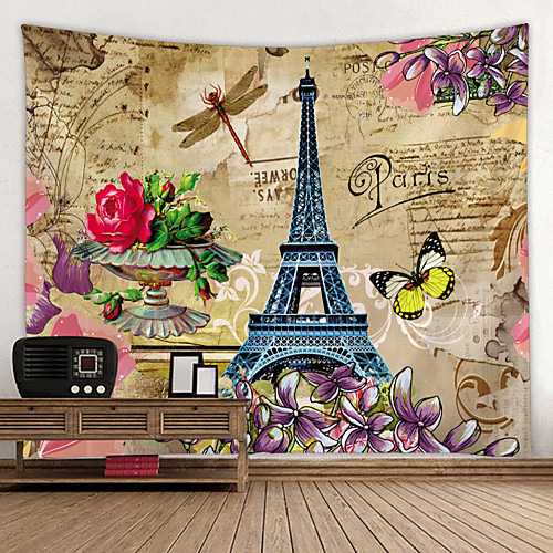 

Сад / Классика Декор стены 100% полиэстер Modern Предметы искусства, Стена Гобелены Украшение