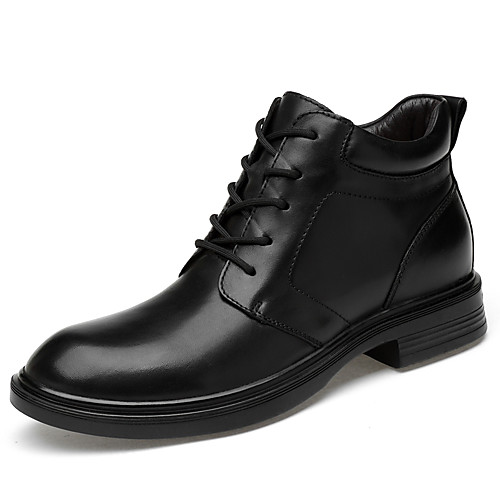 

Муж. Кожаные ботинки Наппа Leather Весна лето / Наступила зима Классика / На каждый день Ботинки Для прогулок Нескользкий Ботинки Черный