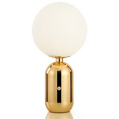 

стеклянный шар настольная лампа творческий утюг металлик золото восклицательный знак прикроватная лампа ресторан спальня светодиодный свет творческий
