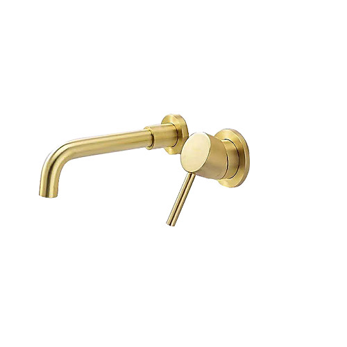 

Ванная раковина кран - Широко распространенный Золотой Другое Одной ручкой Два отверстияBath Taps