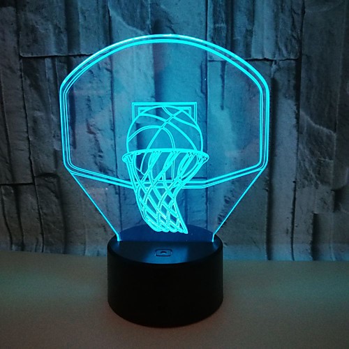 

1шт 3D ночной свет RGB USB Меняет цвета / С портом USB <5 V