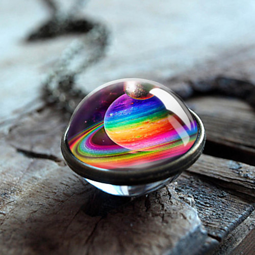 

Men's Women's Multicolor Necklace Moon Phase Vintage Casual / Sporty Glass Chrome Bronze 505 cm Necklace Jewelry 1pc For Gift