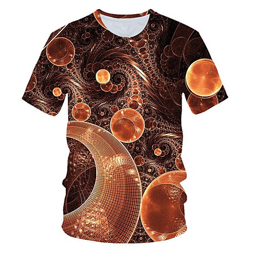 

Муж. Футболка Классический 3D Цвет радуги XXL