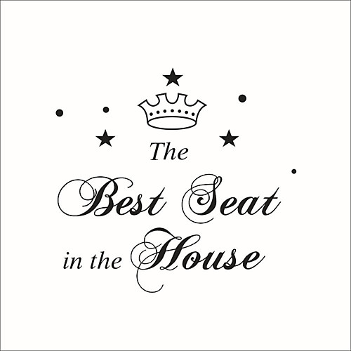 

Princess Wall Stickers Plane Wall Stickers Decorative Wall Stickers, PVC Home Decoration Wall Decal Toilet Decoration 1pc / Removable