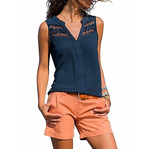 

Жен. Футболка Однотонный Черный US6