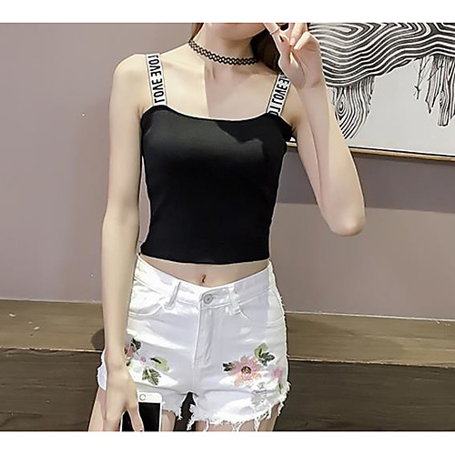 

Жен. Аппликация Безрукавка Уличный стиль / Элегантный стиль Однотонный Белый US0