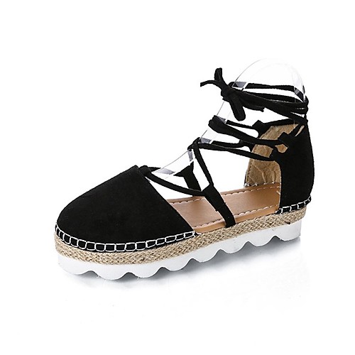 

Жен. Сандалии Strappy Stacked Heels На низком каблуке Полиуретан На каждый день Лето Черный / Серый / Розовый