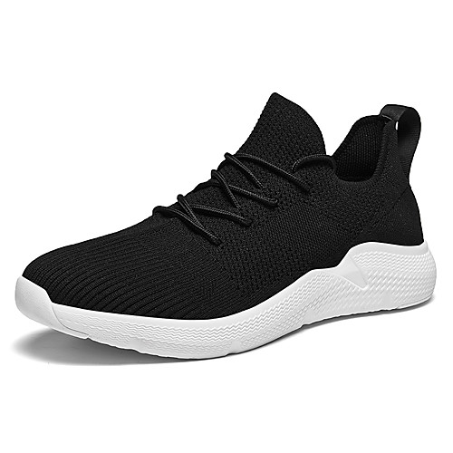 

Муж. Легкие подошвы Эластичная ткань Весна лето Спортивные Спортивная обувь Дышащий Белый / Черный / Серый