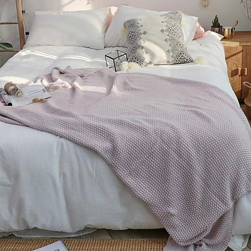 

Многофункциональные одеяла, Однотонный Хлопок Мягкость одеяла