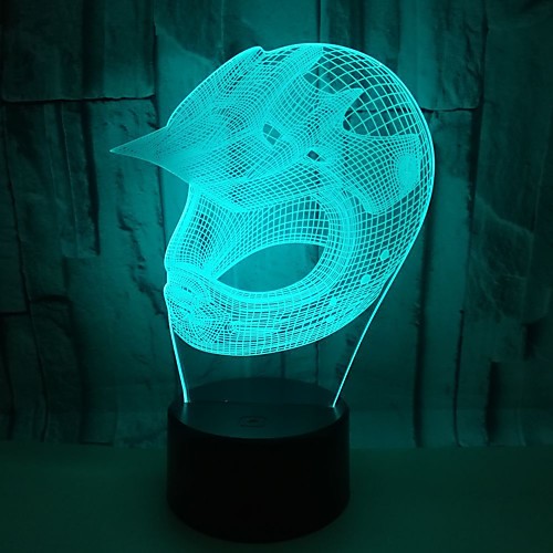 

1шт 3D ночной свет RGB USB Меняет цвета / С портом USB <5 V